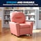 Flash Furniture Kids Recliner, 25" to 39" x 28", Upholstery Color: Pink, Weight Capacity: 90 lb. BT-7950-KID-PINK-GG - alternate 7